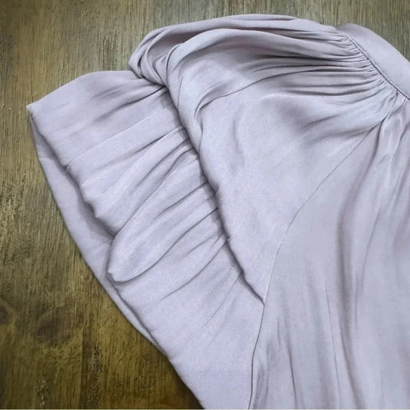 Anthropologie Current Air Tessa top. Layered sleeves, cinched waist. Lavendar M - Picture 7 of 10